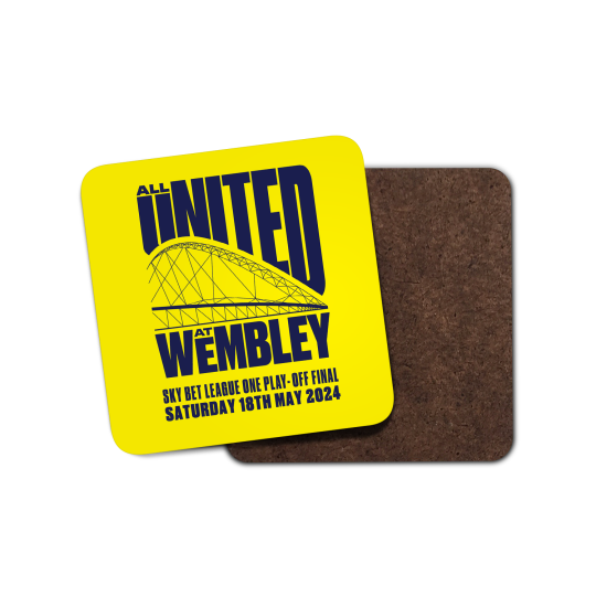 All United At Wembley Coaster Yellow