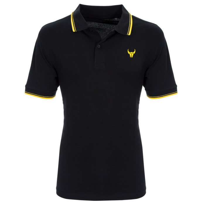 Black Essential Tipped Polo 